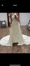 White Wedding Dress Overskirt