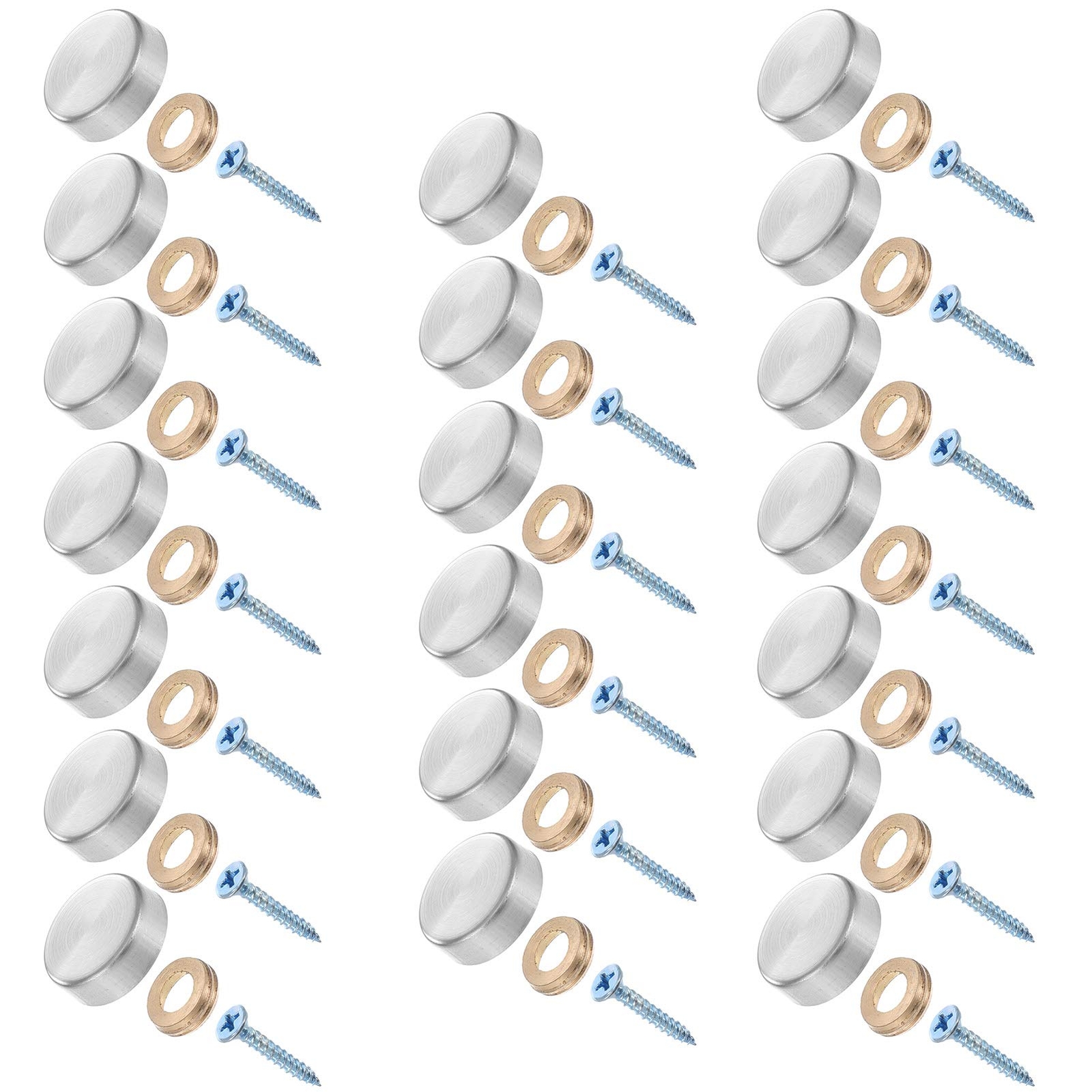 20 Pieces Stainless Steel Screw Cover Cap, 0.63