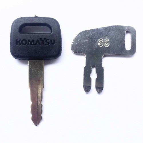 Komatsu Heavy Equipment Key Set 2 Keys 787 Ignition & Battery Disconnect K2C166 - Picture 2 of 6