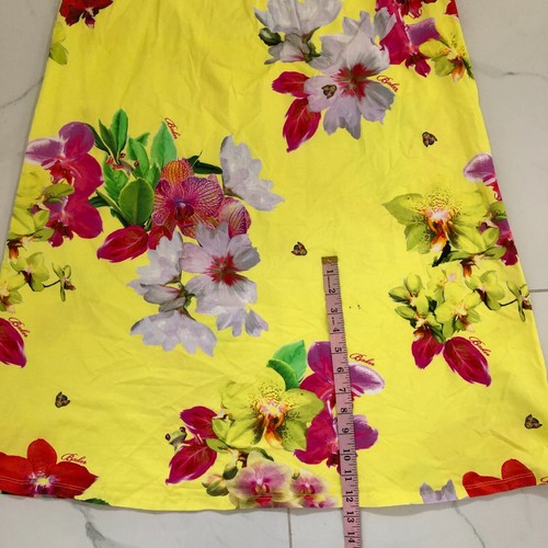 Ted Baker Teen Girls Juniors Yellow Floral Dress Midi Maxi Size 11 - 12 - Picture 7 of 10