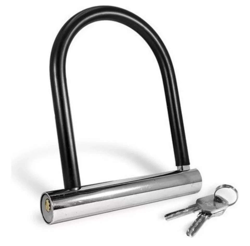 Motorbike Heavy Duty Security D Lock Bike Cycle Scooter Bicycle U Lock Strong - Image 2 of 3