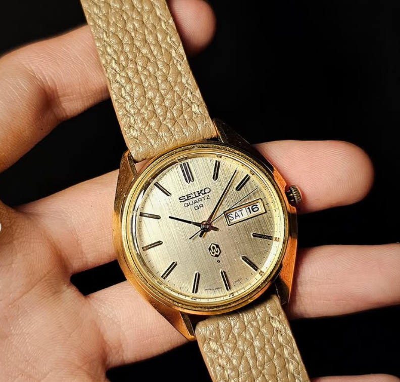 【レトロ】SEIKO メンズ ビンテージ QUARTZ QR 3863-7001 セイコー 38クオーツ QR デイデイト 3863-7001 | アンティー