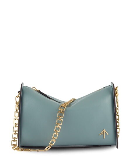 Popular! New MANU ATELIER Carmen Calfskin Square-Chain Shoulder