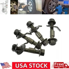 4Pcs 12mm Four Wheel Alignment Cam Bolt Kit Left & Right Adjustable Camber Bolts