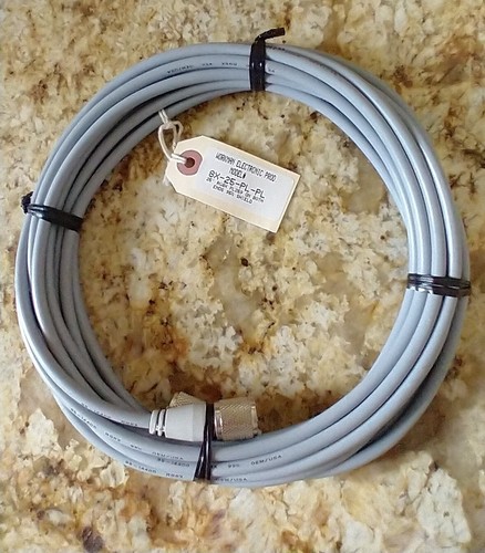25 ft RG-8X Workman Coax PL-259 male to Same. 95% shielded!