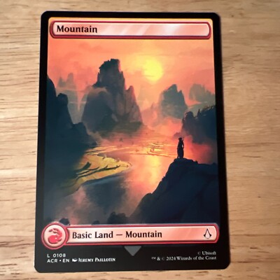 MTG - Mountain (0108) - Full Art - Assassin's Creed - Nm