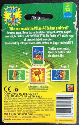 UNO Whac-A-Mole Preschool 5+ Card Game - Mattel - NEW! - Picture 2 of 7