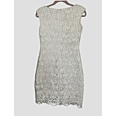 Vintage Lauren Ralph Lauren Dress Size 2 White Crochet Lace Lined Wedding  Party | eBay