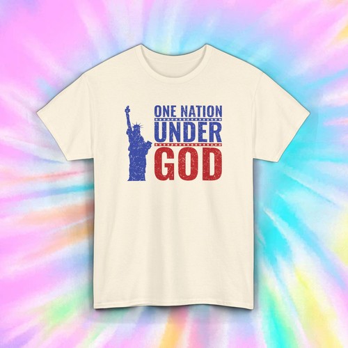 Camiseta One Nation Under God | Camiseta religiosa patriótica de Estados Unidos | Camisa 4 de julio - Imagen 6 de 9