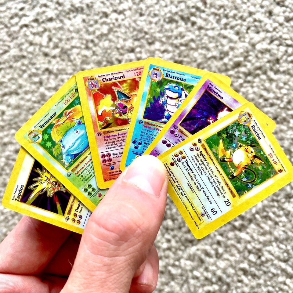 Novelty MINI Pokemon cards English 1st Edition Base Set booster box ...