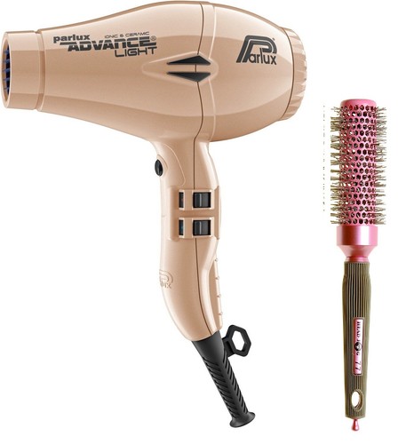 Parlux Advance luz iónico y cerámica de oro luz Secador De Pelo + Cepillo  Gratis | eBay