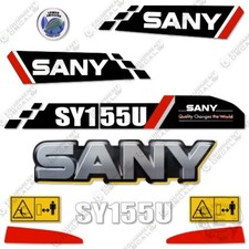 Fits Sany SY155U Decal Kit Excavator - 7 YEAR OUTDOOR 3M VINYL!