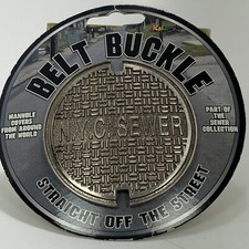 Vintage New York City Sewer Belt Buckle