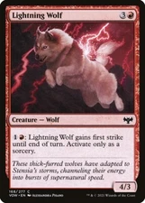 MTG Magic the Gathering Lightning Wolf (168/596) Innistrad Crimson Vow LP