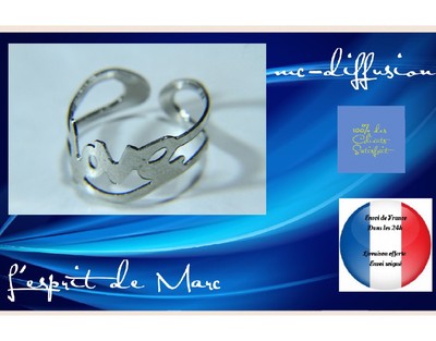 BAGORFEM03 Bague d'orteil acier inoxydable desing et ajustable