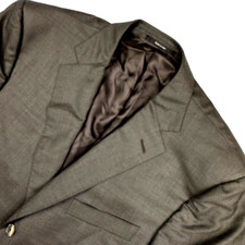 Ermenegildo Zegna Men  s Wool 3-Button Blazer Brown   46R US  56 EU