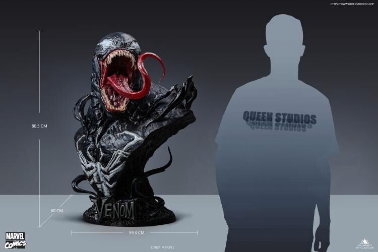 Queen Studios Marvel 1/1 Scale Venom Bust GK Polystone Model