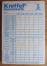 Kniffel  Original Ersatzblock Kniffelblock 80...