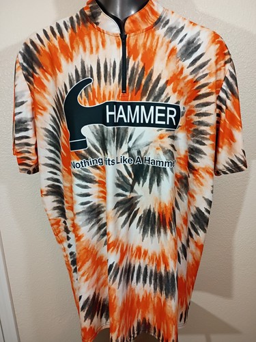 Coolwick 3XL Hammer Bowling 1/4 Zip Jersey Pullover Sash Polyester Made In USA 
