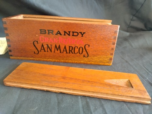 San Marcos Brandy Gran Reserva Dominoes Set w/ Original Wooden Box Milton Bradly - Picture 5 of 7