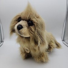 Dakin Classique 1989 Lhasa Apso Dog Plush 20" Large Eyes Long Hair Floppy Ears