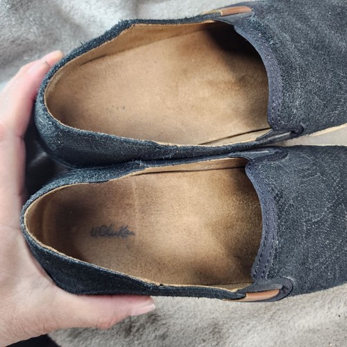Olukai Scarpe Donna Taglia 8 Pehuea Pelle Nero Sneakers Slip On *GUC* - Foto 11 di 14