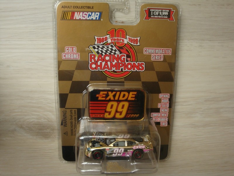 Racing Champions {{ EXIDE #99 - JEFF BURTON }} Limited Edition GOLD CHASE !!!