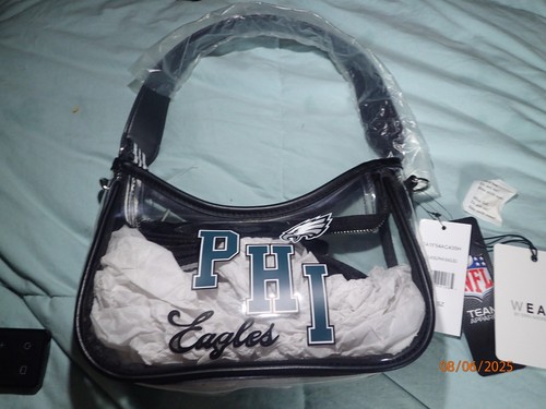 NFL EAGLES WEAR by Erin Andrews Mini Purse Crossbody Handbag - Picture 5 of 17