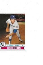 2003 FAN FAVORITES GOLD STAMPED FRONT 1979 DESIGN DODGERS TOMMY JOHN