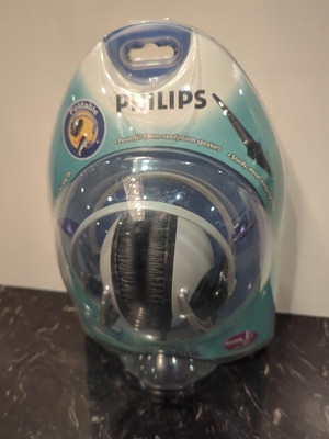 Philips SBC HP550 Dynamic Stereo 32 Ohm 3.5mm Wired Over Ear Headphones -New