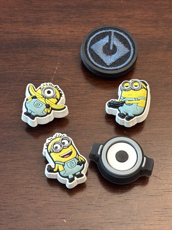 Crocs Jibbitz Charms Minions 5-Pack Shoe Charms Multi Color Despicable Me