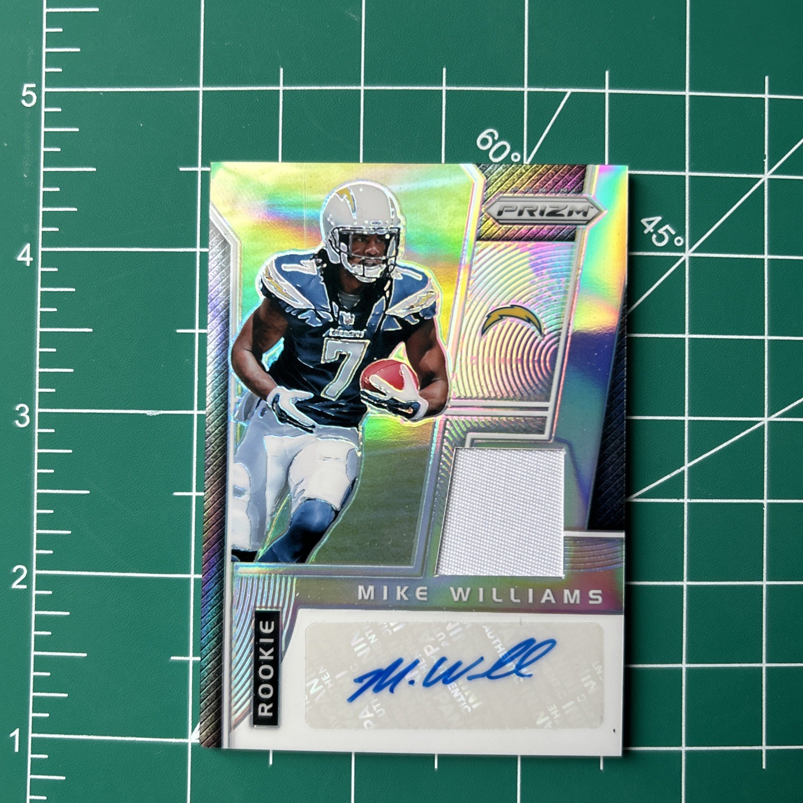 Mike Williams Panini Prizm Rookie Patch Autograph Prizm #MW Base