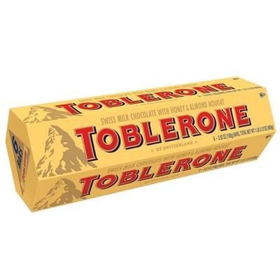 Toblerone Swiss milk chocolate with honey and Almond 3.52 Ounce