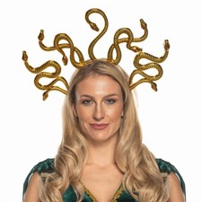 Medusa Gold Snakes Adult Costume Headpiece