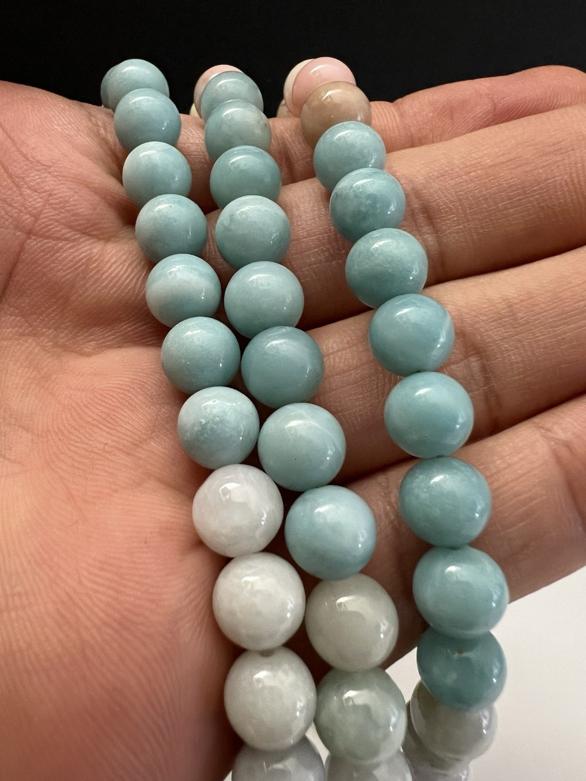 Multi strand & Multi Colored Beaded Necklace w/Go… - image 7