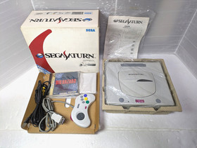 Sega Saturn White Console Power Memory BioHazard  Nights Box Manual