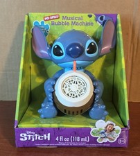 Disney STITCH Musical Bubble Machine. Stitch Drinking From A Coconut Cup
