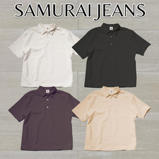 SAMURAI JEANS SJST-SC04 Japanese Cotton Polo T-shirt Made in Japan