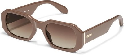 QUAY Women's HYPED UP NO-NS-2364 DOE RECTANGULAR FRAME / BROWN
