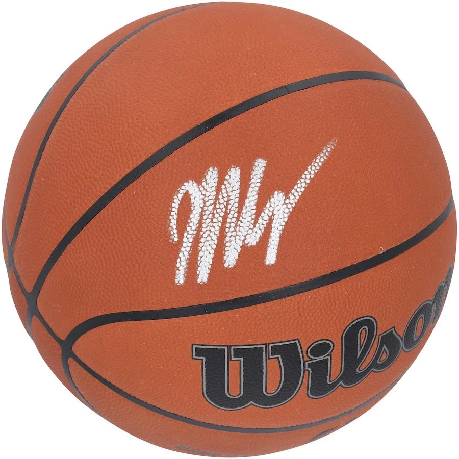 Victor Wembanyama San Antonio Spurs Autografiado Wilson Juego Oficial Baloncesto