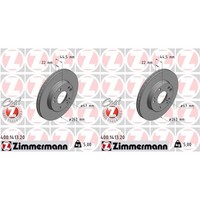 2X Zimmermann Bremsscheiben 262Mm InnenbelÜFtet Vorne Passend FüR Mercedes 190 |