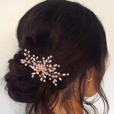 Crystal Bride Wedding Hair Comb Silver Rhinestone Bridal Hair Pieces Hair Access