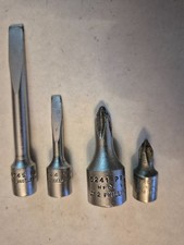 Proto Flat Tip & Phillips Sockets, 4 Pieces U...
