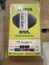 Onn Android TV 4K UHD Streaming Device with Voice Remote Control & HDMI Cable