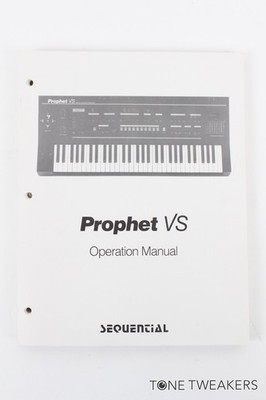 Sequential Circuits Prophet VS Operation Manual Owners VINTAGE SYNTH DEALER