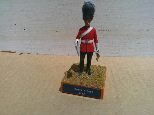 Stadden, British Scots Greys Officer cavalry soldier, 54mm lead, TD