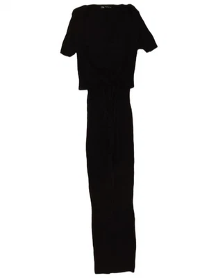 Zara Womens Maxi Dress UK 12 Medium Black Cotton AF12 - Image 1 of 3