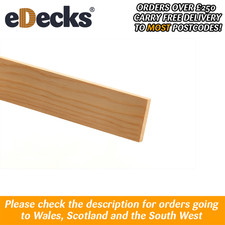 Pine Stripwood Moulding 6mm x 36mm Pack of 26 Softwood STW6011