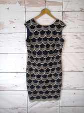 Chi Chi London Womens Dress Size 14 Blue Mix Sleeveless Party Evening Occasion