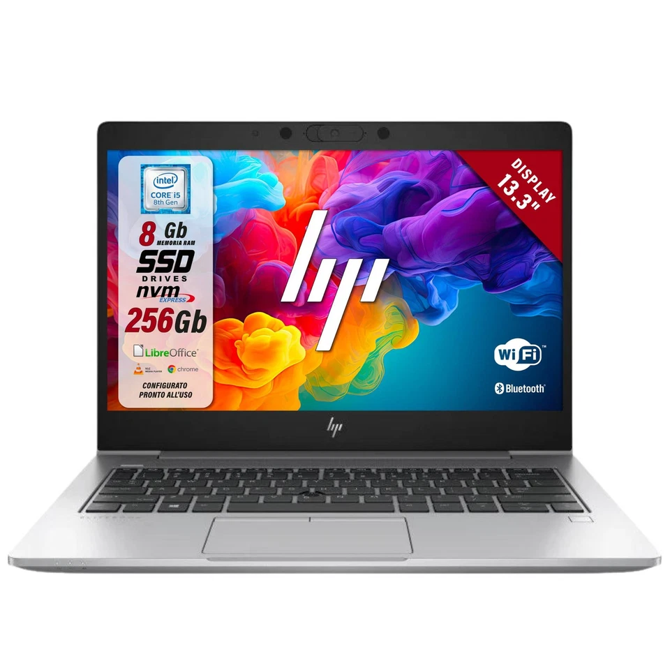 Notebook Pc Portatile HP 830 G5/G6 13.3" I5 8365U 8Gb 256Gb W11P Ricondizionato